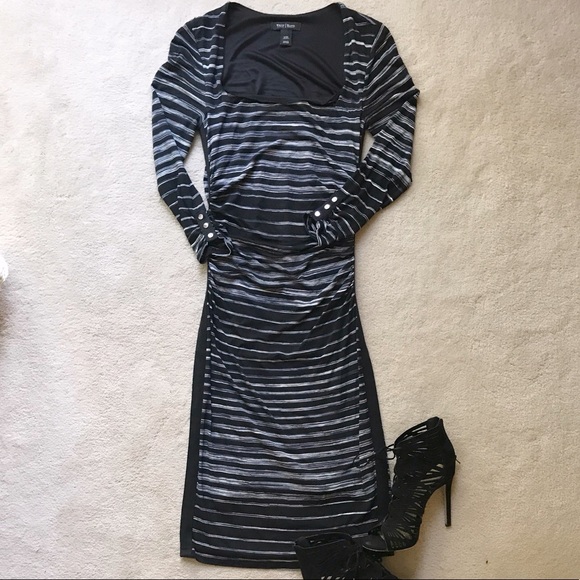 White House Black Market Dresses & Skirts - White House Black Market Midi Striped Dress